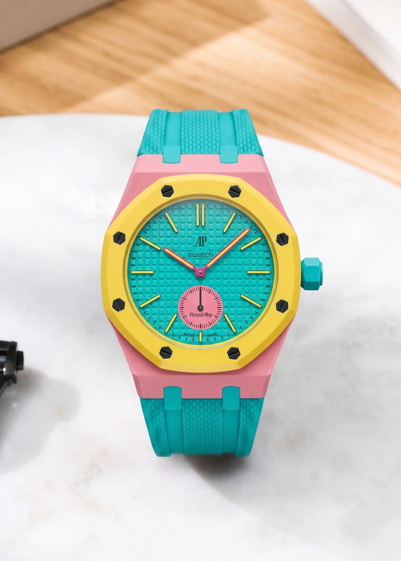 Rubber Strap for AP × Swatch Royal Pop OTG ROZ