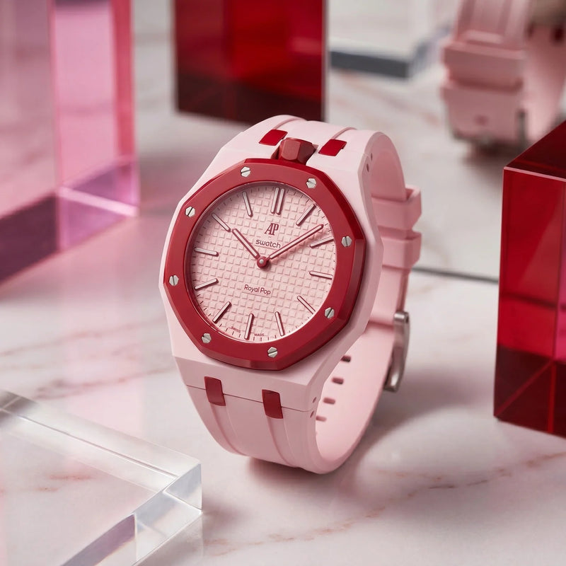 Rubber Strap for AP × Swatch Royal Pop Otto Rosso