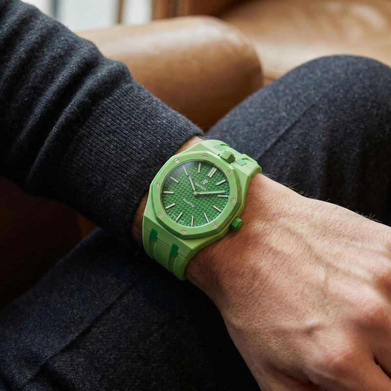 Rubber Strap for AP × Swatch Royal Pop Green Eight