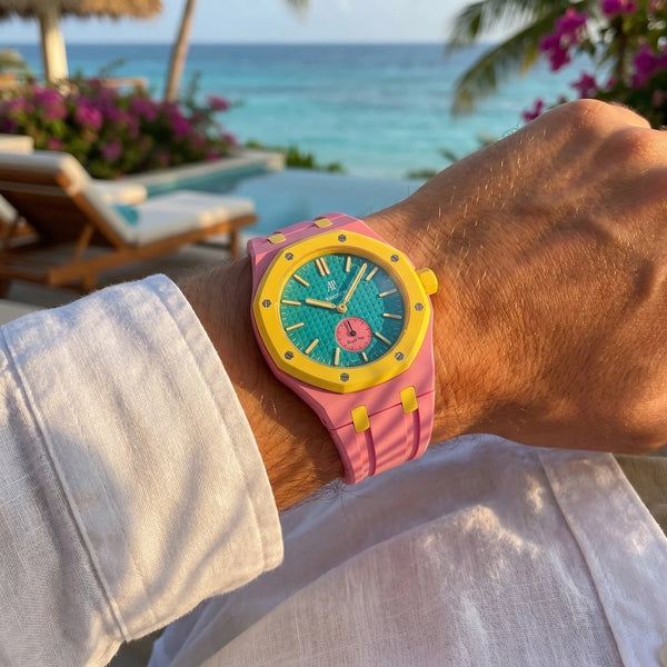 Rubber Strap for AP × Swatch Royal Pop OTG ROZ